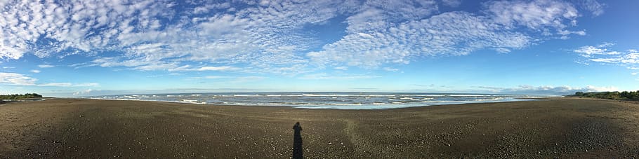 philippines, antique, lonely, empty beach, sea, sand, sky, land HD wallpaper