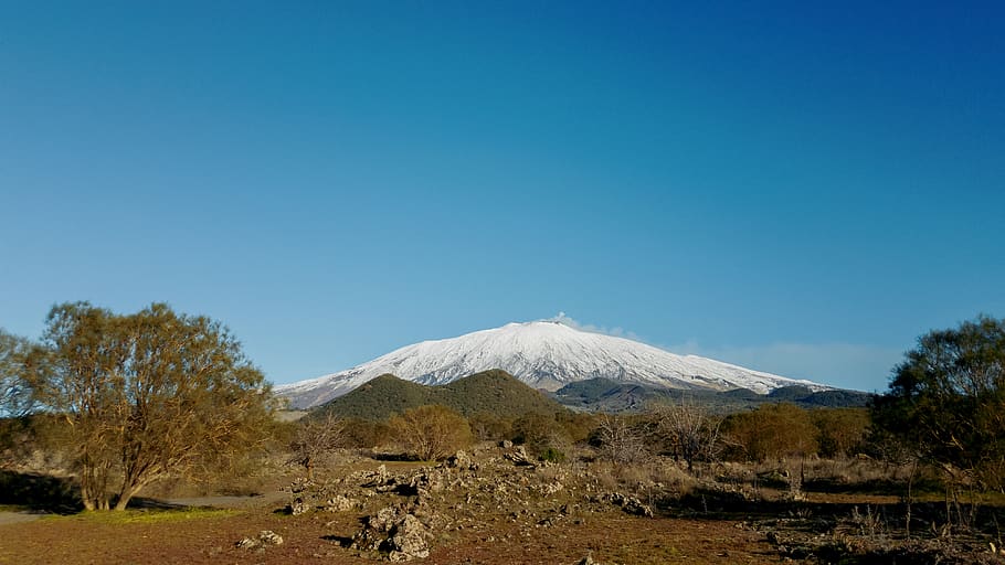 mountain, snow, blue, sky, scenics - nature, beauty in nature HD wallpaper