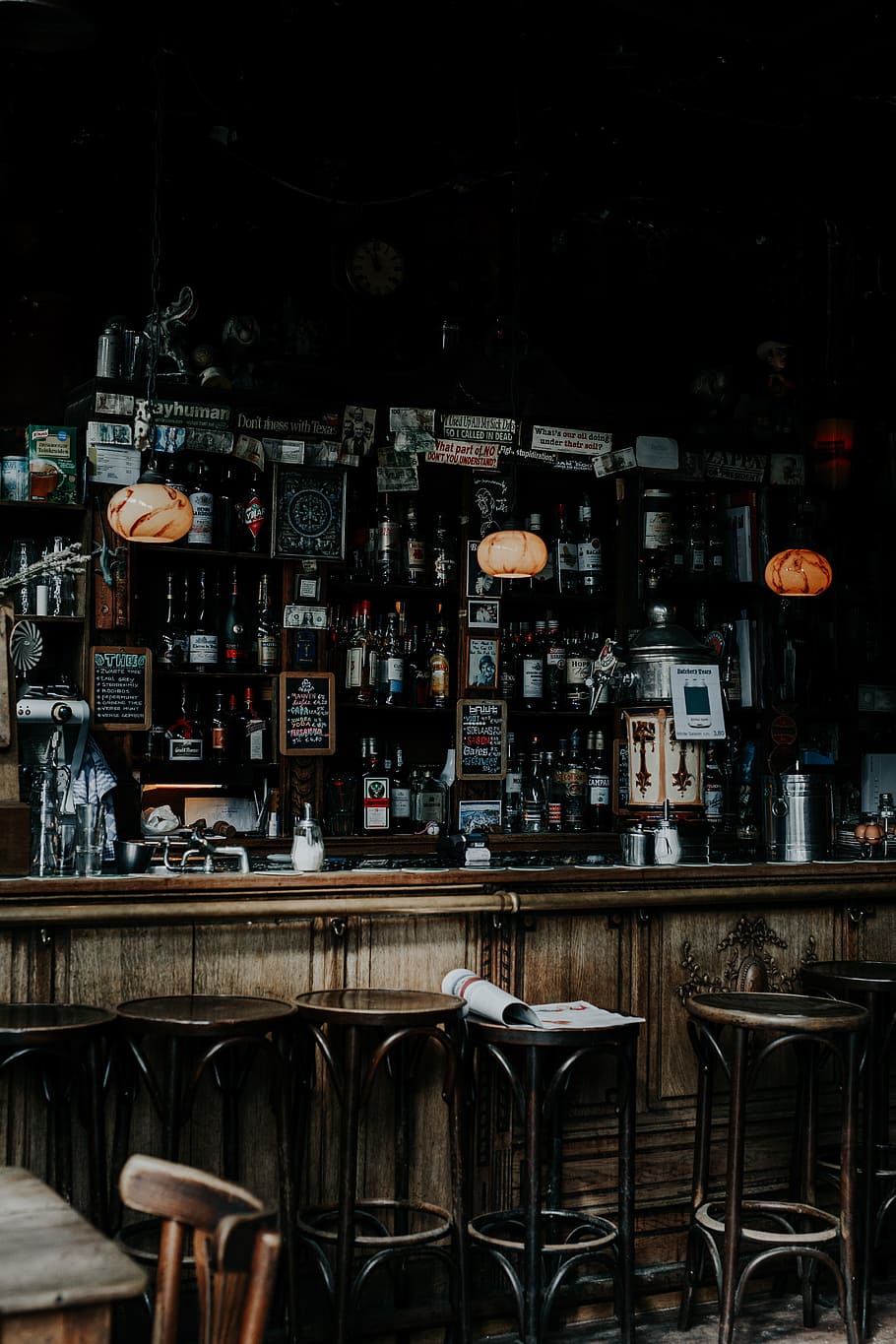HD wallpaper: vintage bar station, stool, drink, booze, restaurant, cafe,  light | Wallpaper Flare