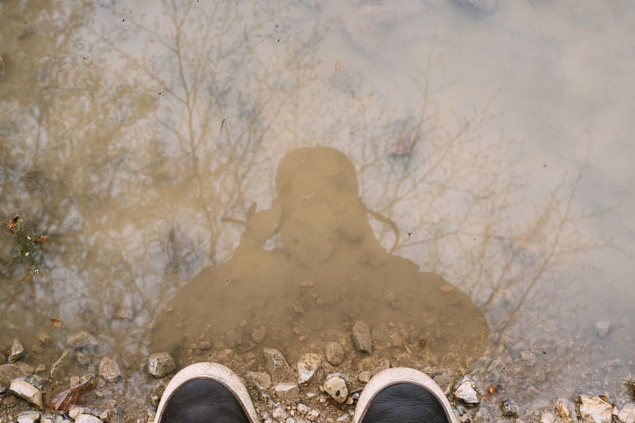 switzerland, baulmes, mirror, reflection, nature, water, body part HD wallpaper