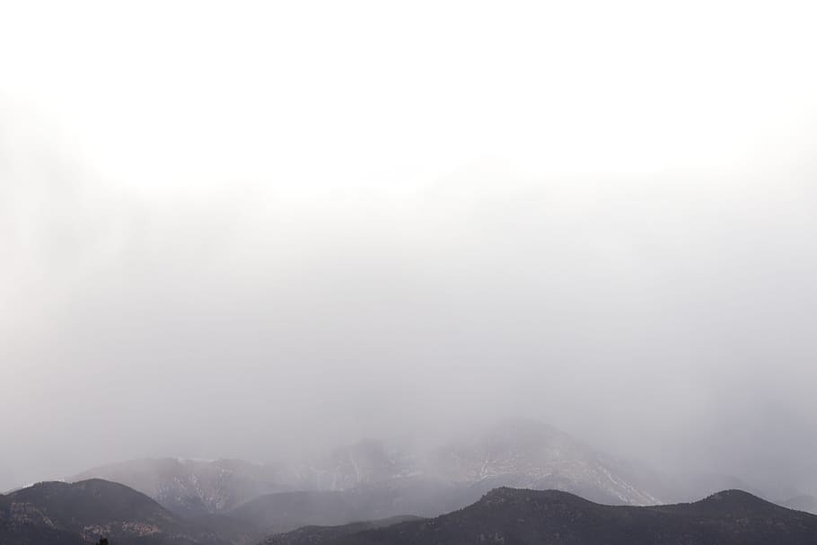 sky, cloud, cliff, rock, smoky, fog, instagram, moody, gloomy HD wallpaper