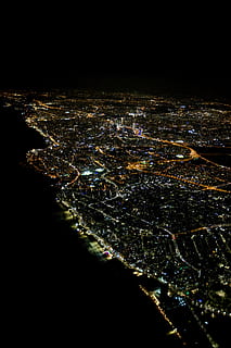 israel, tel aviv district, cityscape, building exterior, night HD wallpaper