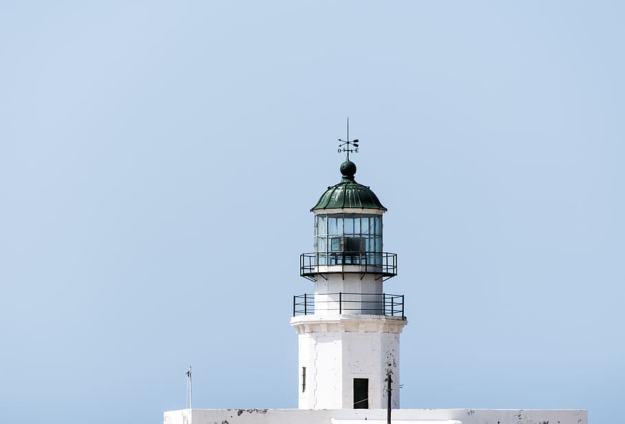 architecture, building, infrastructure, blue, sky, lighthouse HD wallpaper