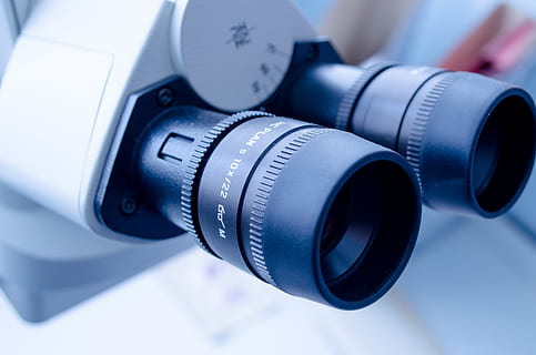 Selective Focus Photographby Black and White White Microscope HD wallpaper