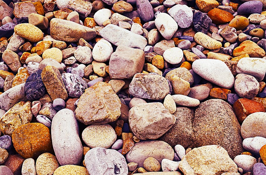 italy, elba, large group of objects, full frame, stone - object, HD wallpaper