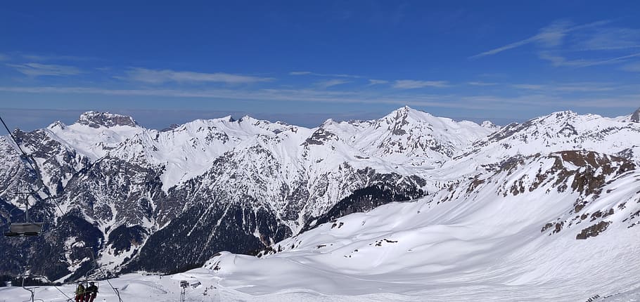 sonnenkopf, snow, skiing, mountains, cold temperature, winter HD wallpaper