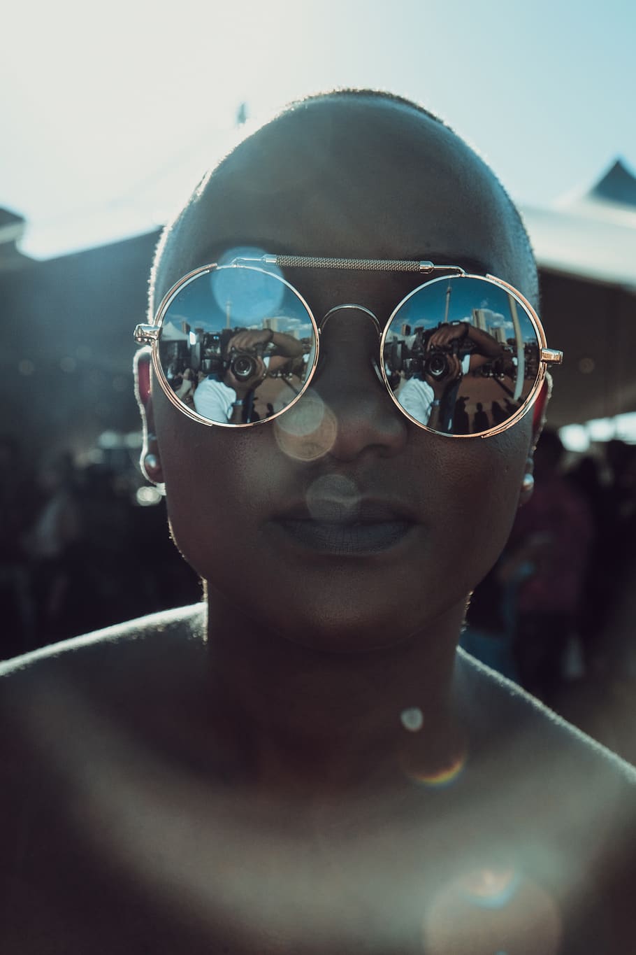 sunglasses, fashion, portrait, one person, real people, day HD wallpaper