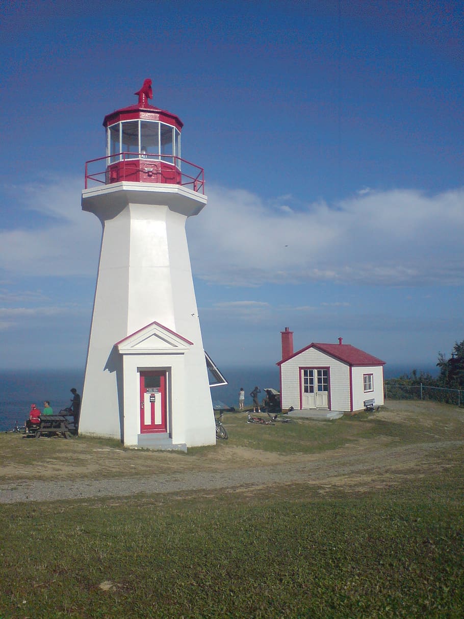 canada, gaspé, parc national forillon, national park, lighthouse, HD wallpaper