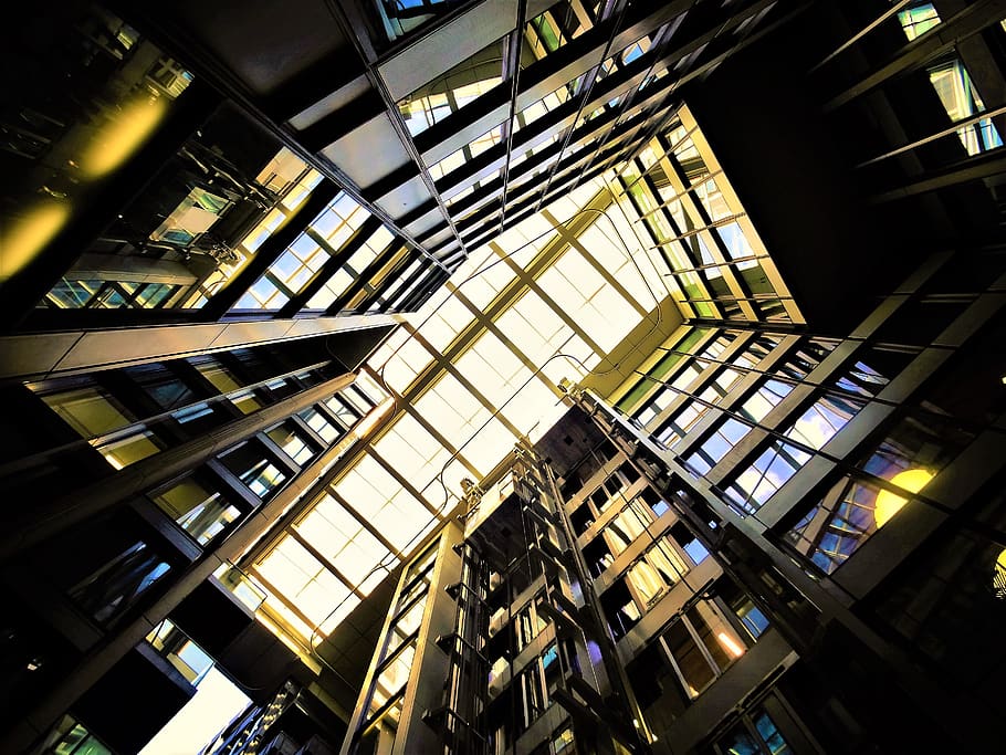 Low Angle Photography of Building Interior, architecture, ceiling HD wallpaper