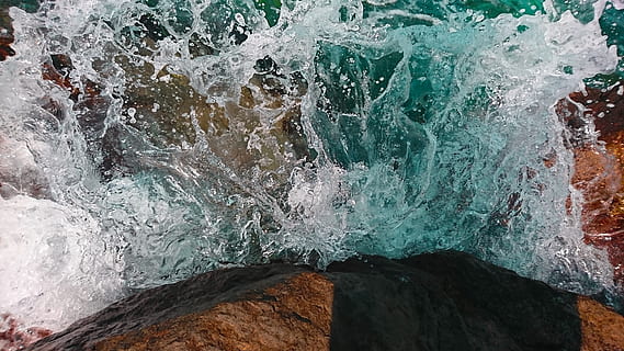 turkey, samsun, motion, water, sea, rock, splashing, no people HD wallpaper