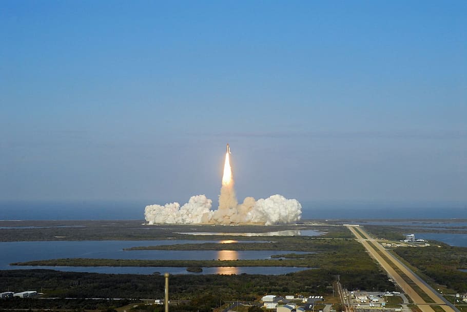 shuttle, discovery, space, transport, mission, nasa, sky, nature HD wallpaper