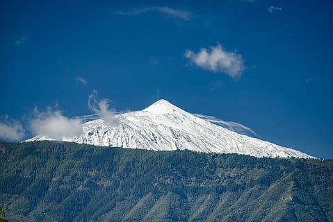 nature, outdoors, mountain, mountain range, ice, snow, tenerife HD wallpaper