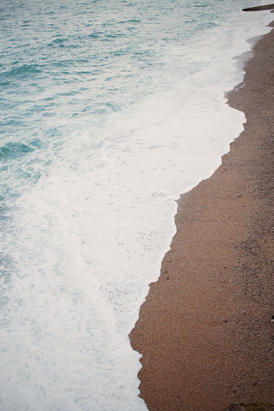 france, étretat, sand, water, sea, blue, white, brown, beach, HD wallpaper