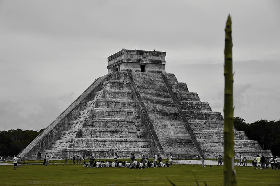 mexico, maya, pyramid, architecture, archeology, yucatan, temple HD wallpaper