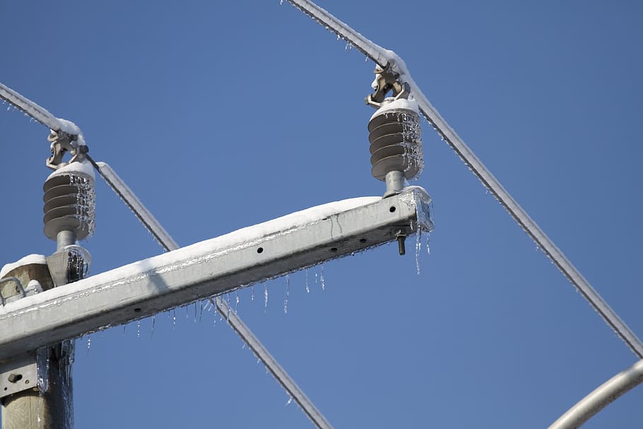 canada, pickering, electricity, icicles, power lines, hydro line HD wallpaper