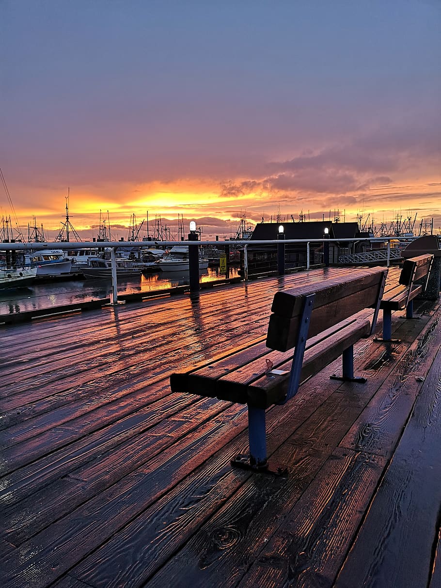 water, pier, waterfront, dock, port, building, boardwalk, bridge HD wallpaper