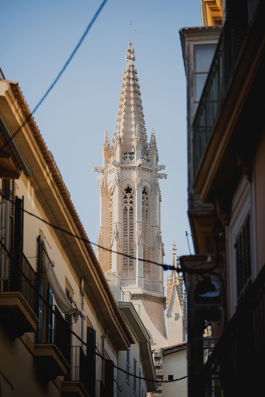 spain, palma, building, architechture, church, skyline, street HD wallpaper
