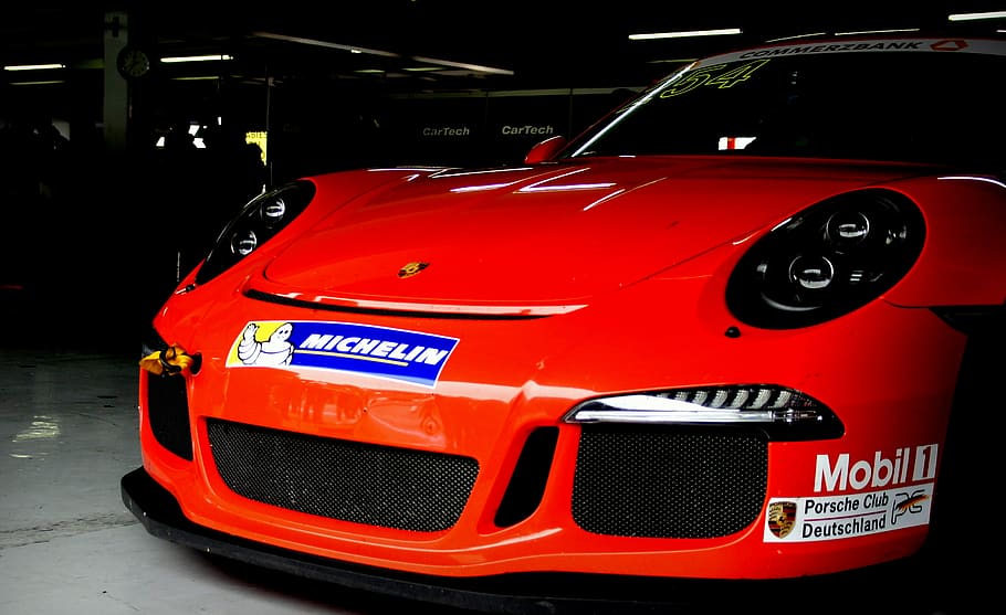 red coupe, transportation, automobile, car, vehicle, car show HD wallpaper