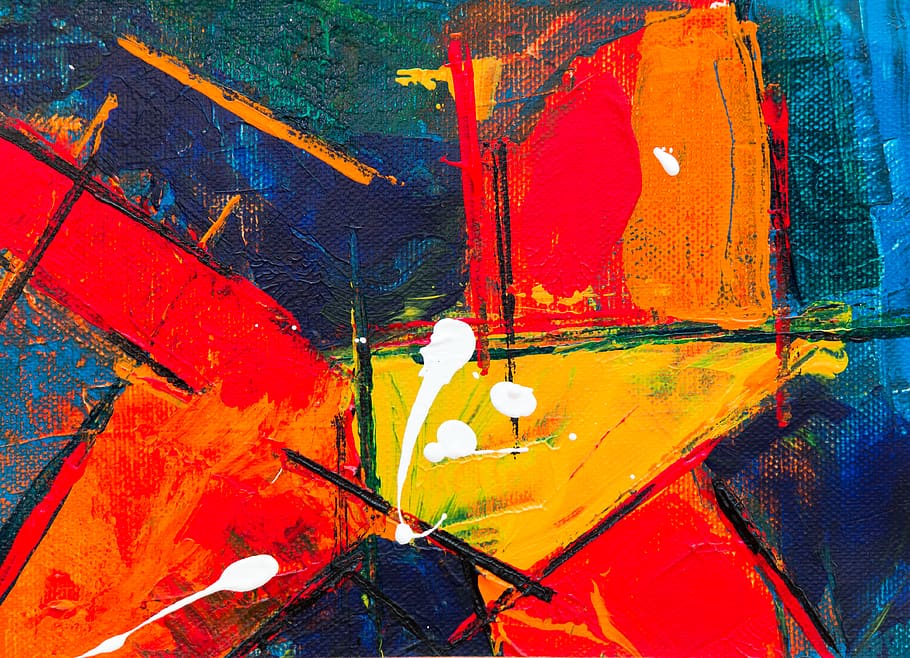 vibrant color, expressionism, abstract expressionism, acrylic paint HD wallpaper