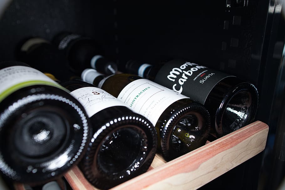 netherlands, amsterdam, winerack, white wine, red wine, bottle HD wallpaper
