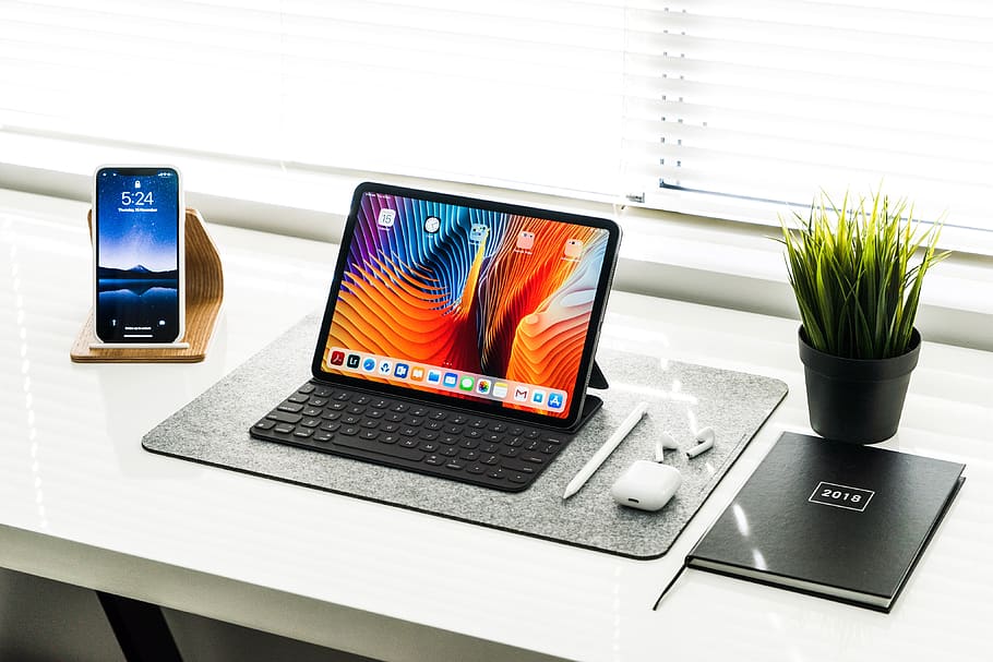 black iPad, technology, wireless technology, communication, connection HD wallpaper
