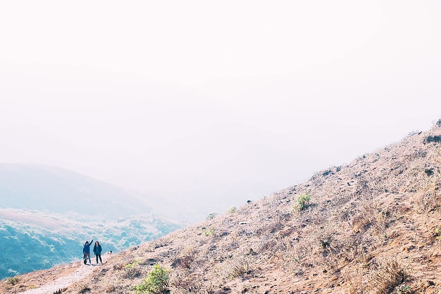 india, chikkamagaluru, hill, mountain, tiny people, beauty in nature