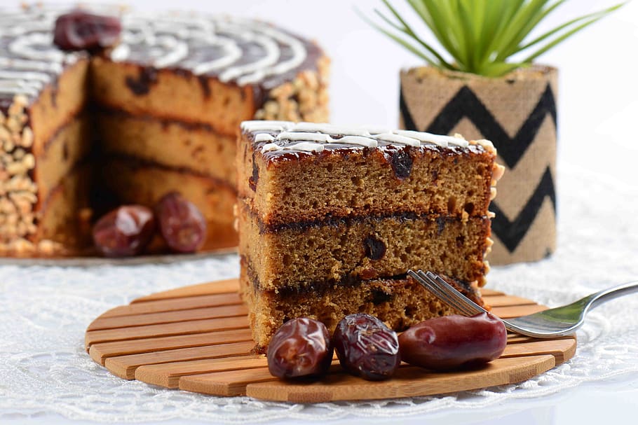 date cake, sweet, food and drink, sweet food, indulgence, dessert HD wallpaper