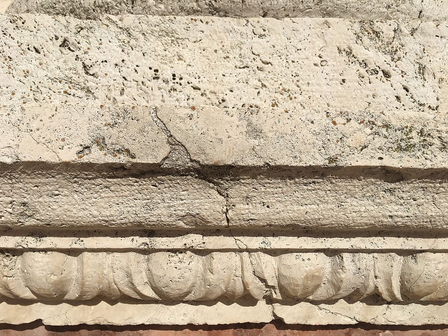 archaeology, soil, column, building, architecture, wall, slate HD wallpaper