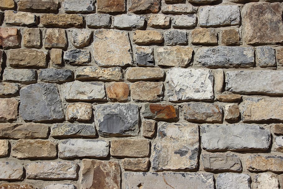 Gray Brown and Black Brick Stone Wall, stones, architecture, built structure HD wallpaper