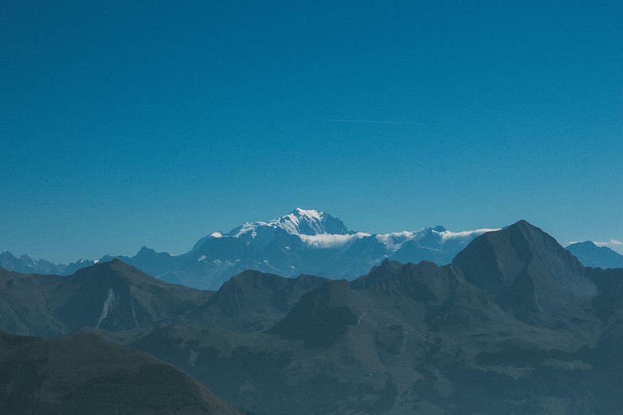 snow-capped mountain, scenics - nature, mountain range, sky, beauty in nature HD wallpaper