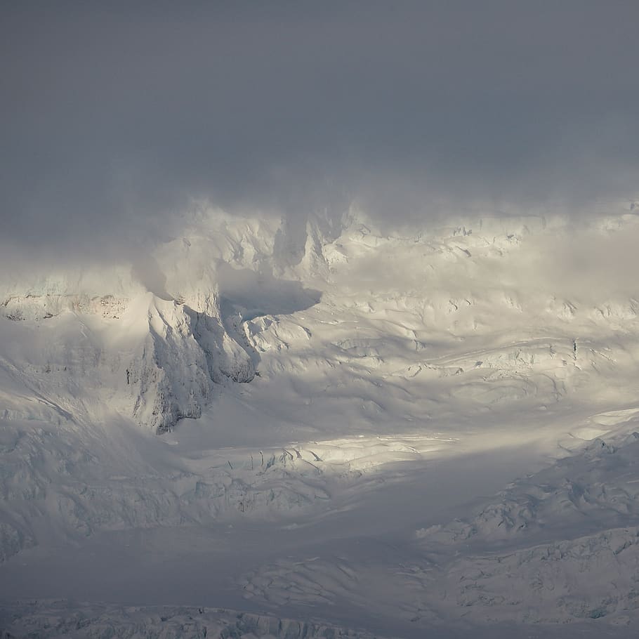 glacier mountains, iceland, snow, nature, outdoors, vatnajokull HD wallpaper