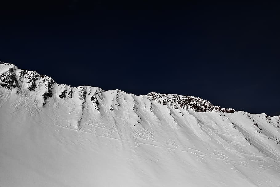 snow capped mountain, outdoors, nature, mountain range, peak, HD wallpaper