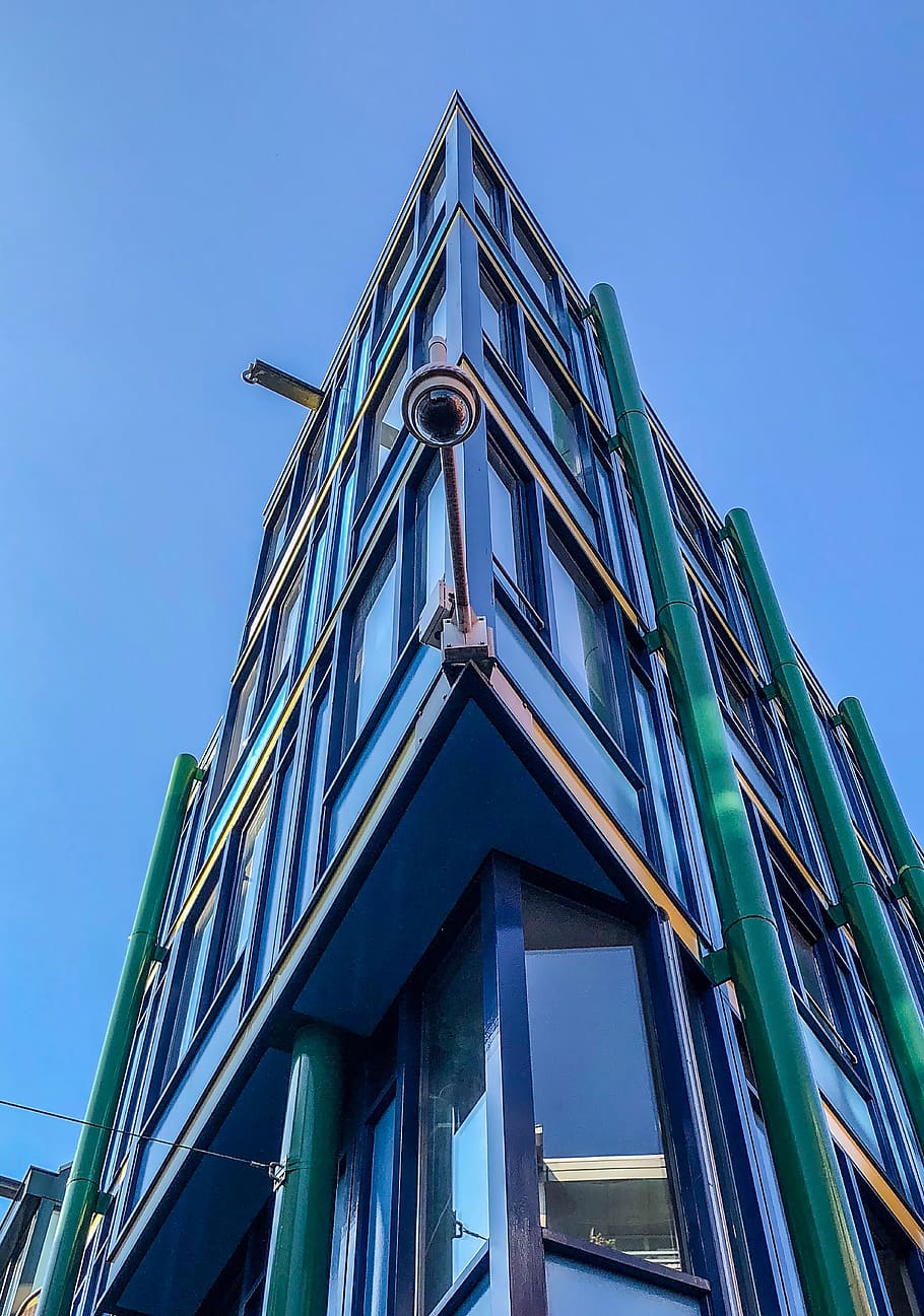 house, building, skyscraper, amsterdam, low angle view, built structure, HD wallpaper