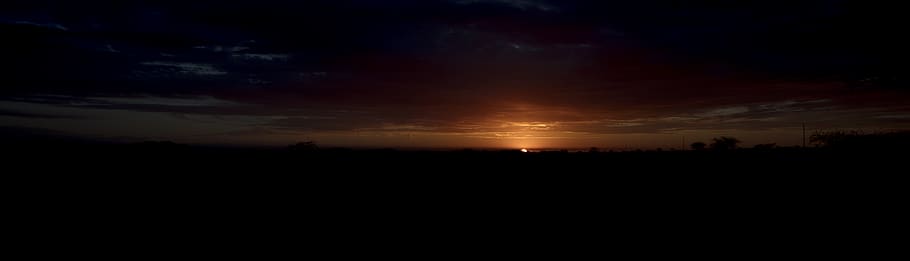 namibia, sky, silhouette, cloud - sky, scenics - nature, sunset HD wallpaper