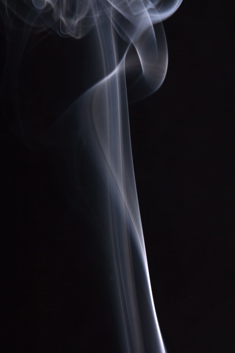 smoke, background, black, white, graphic, hot, isolated, curve HD wallpaper