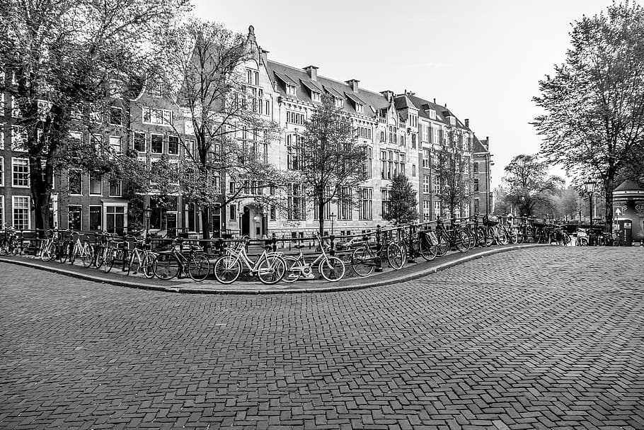 amsterdam, netherlands, empty, peaceful, cobblestones, street HD wallpaper