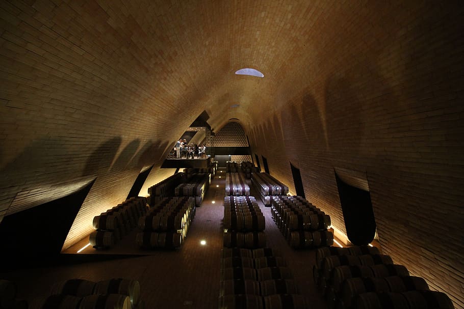 italy, cantina antinori, tuscany, winery, interior, space, architecture