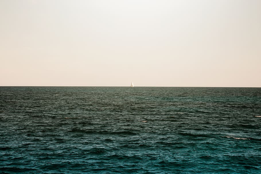 spain, majorca, minimal, nature, love, blue, sea, wallpaper HD wallpaper