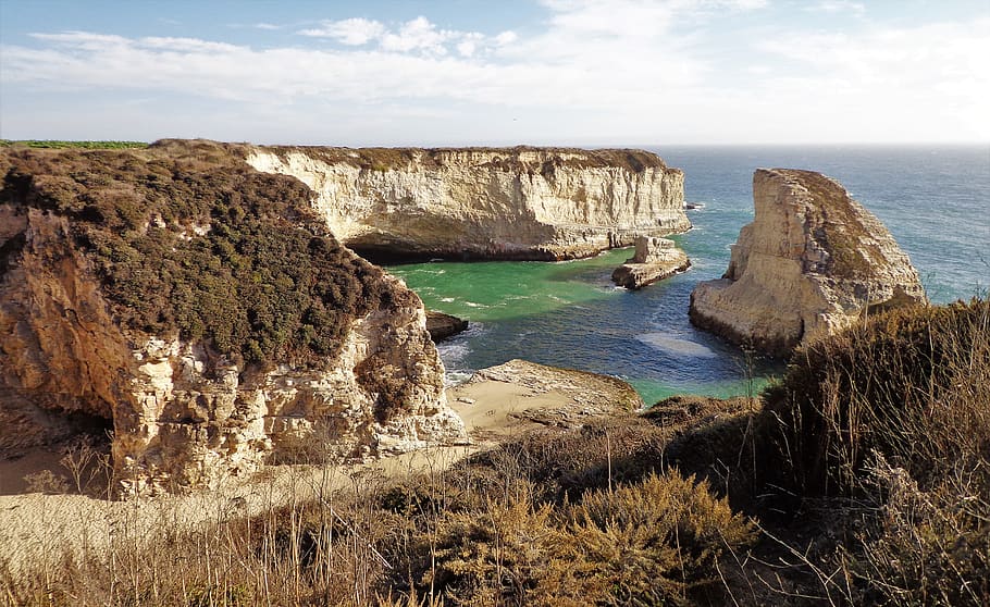 shark cove, water, sea, beauty in nature, sky, scenics - nature HD wallpaper