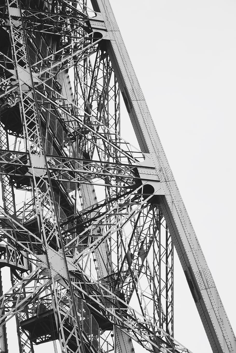 eiffel tower, paris, low angle view, built structure, architecture HD wallpaper