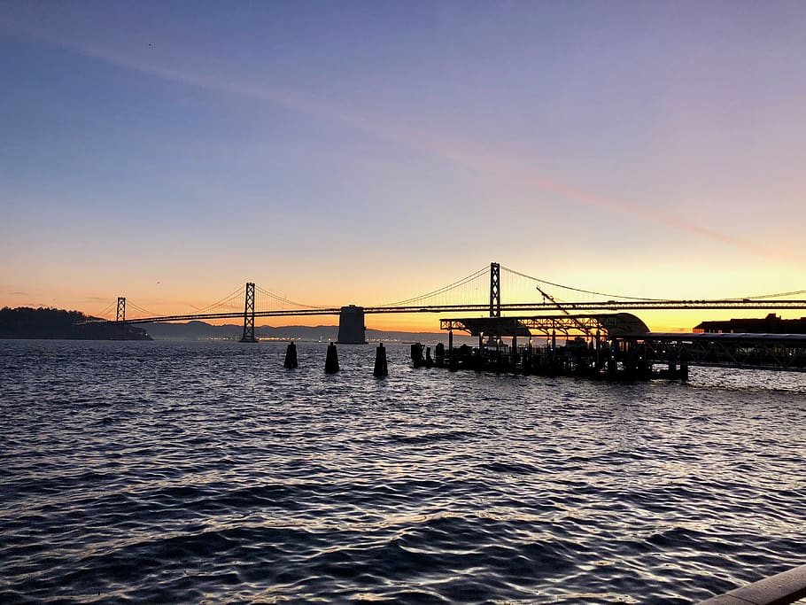 bridge, water, bridge - man made structure, sky, connection HD wallpaper