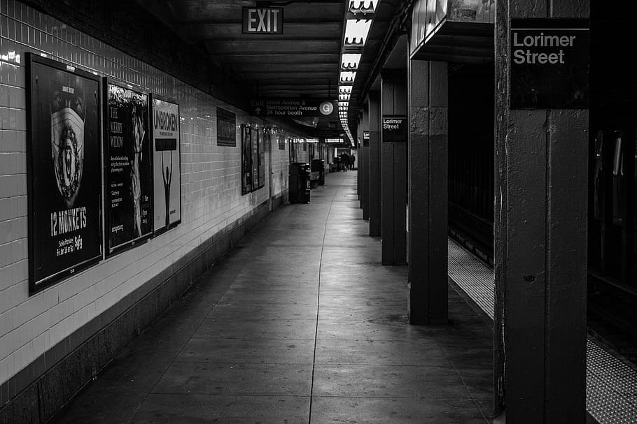 NYC, subway, underground, transportation, platform, New York City HD wallpaper