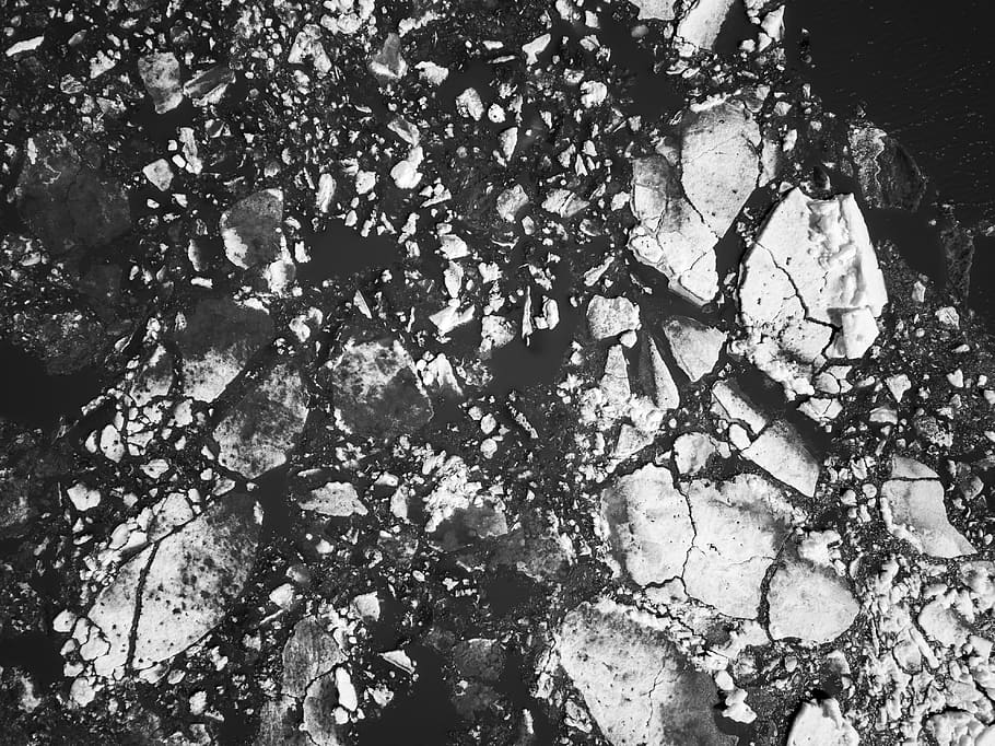 river, ice, melting, drone, spring, tree, plant, nature, no people HD wallpaper