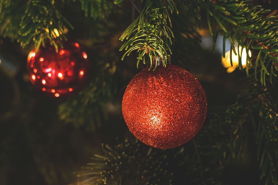 christmas, tree, lights, ball, decor, ornaments, holiday, season HD wallpaper