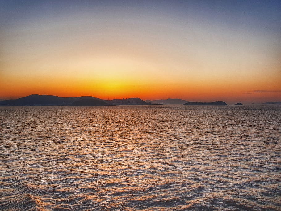 nature, outdoors, sky, sunset, red sky, dusk, dawn, sunlight HD wallpaper