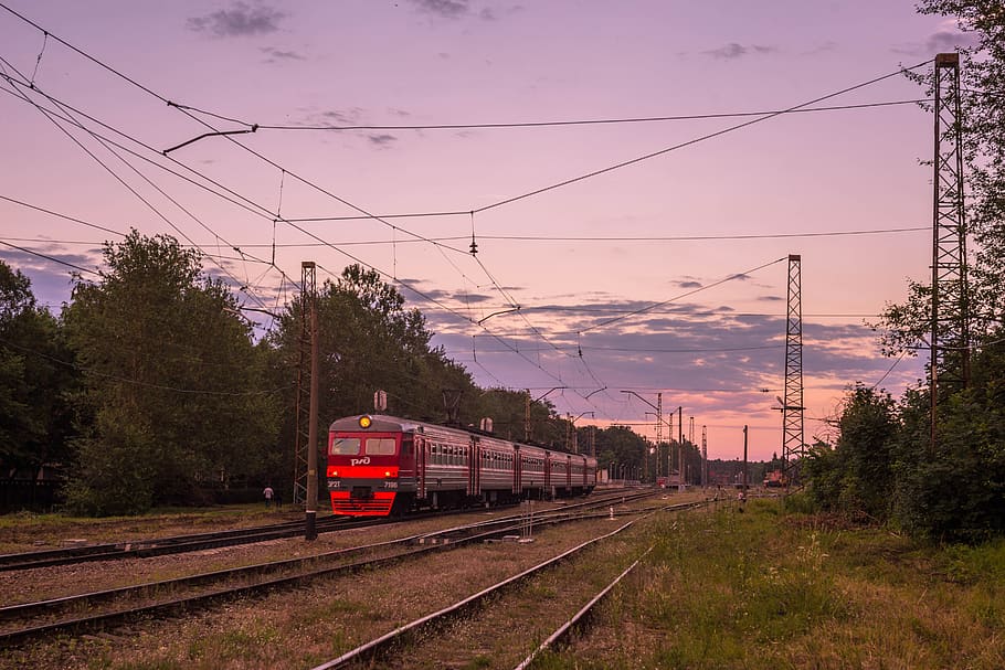 elektrichka, train, station, summer, russia, gatchina, memories HD wallpaper