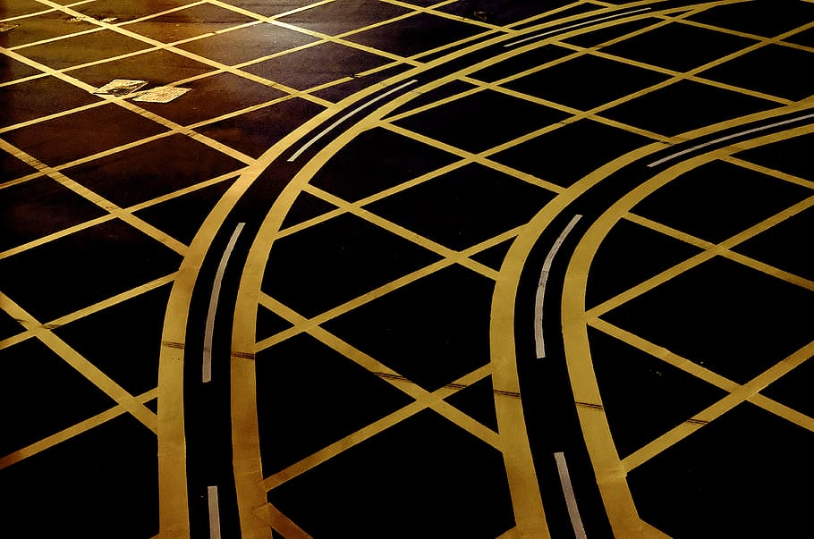 highway, intersection, light, hong kong, yellow, road, pattern HD wallpaper