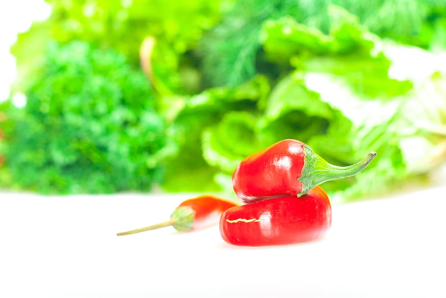 pepper, red, bell, slices, paprika, green, sweet, paprica, isolated HD wallpaper