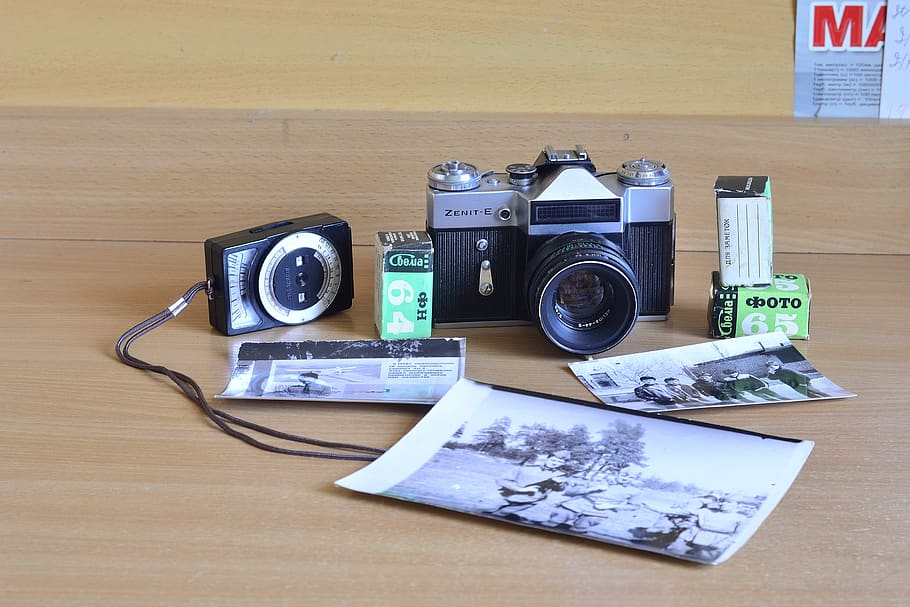 camera zenit, zenith, lens, photo, the ussr, retro, old, vintage HD wallpaper