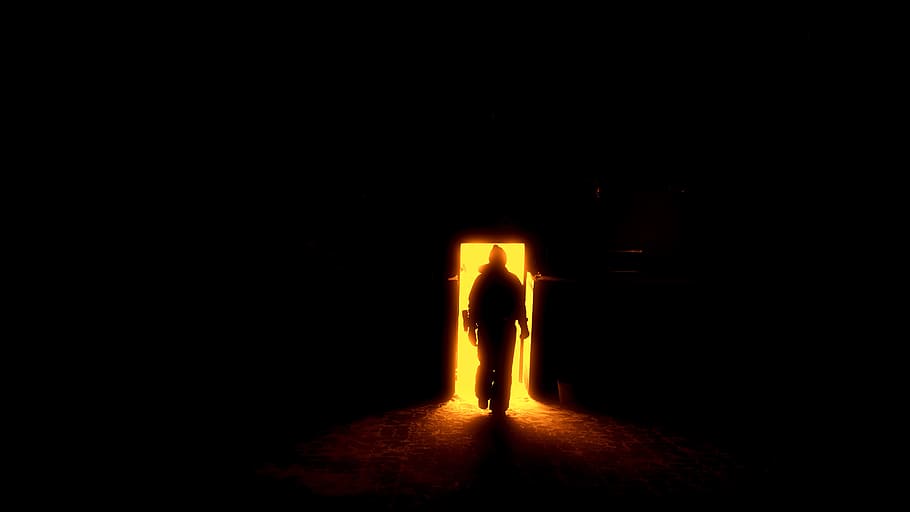 silhouette, human, activity, pose, work, worker, people, copy space HD wallpaper